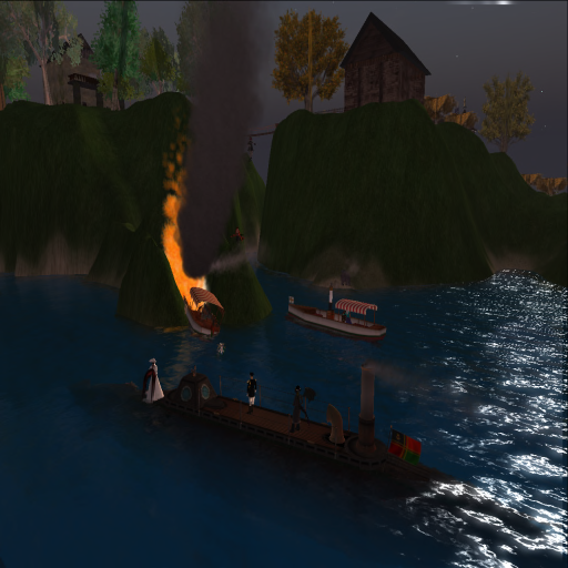 The maiden voyage of the Caledon Ferry in 2008 started off well enough but before long, it ran aground on a newly formed island and burst into flames. ~Wrath Constantine